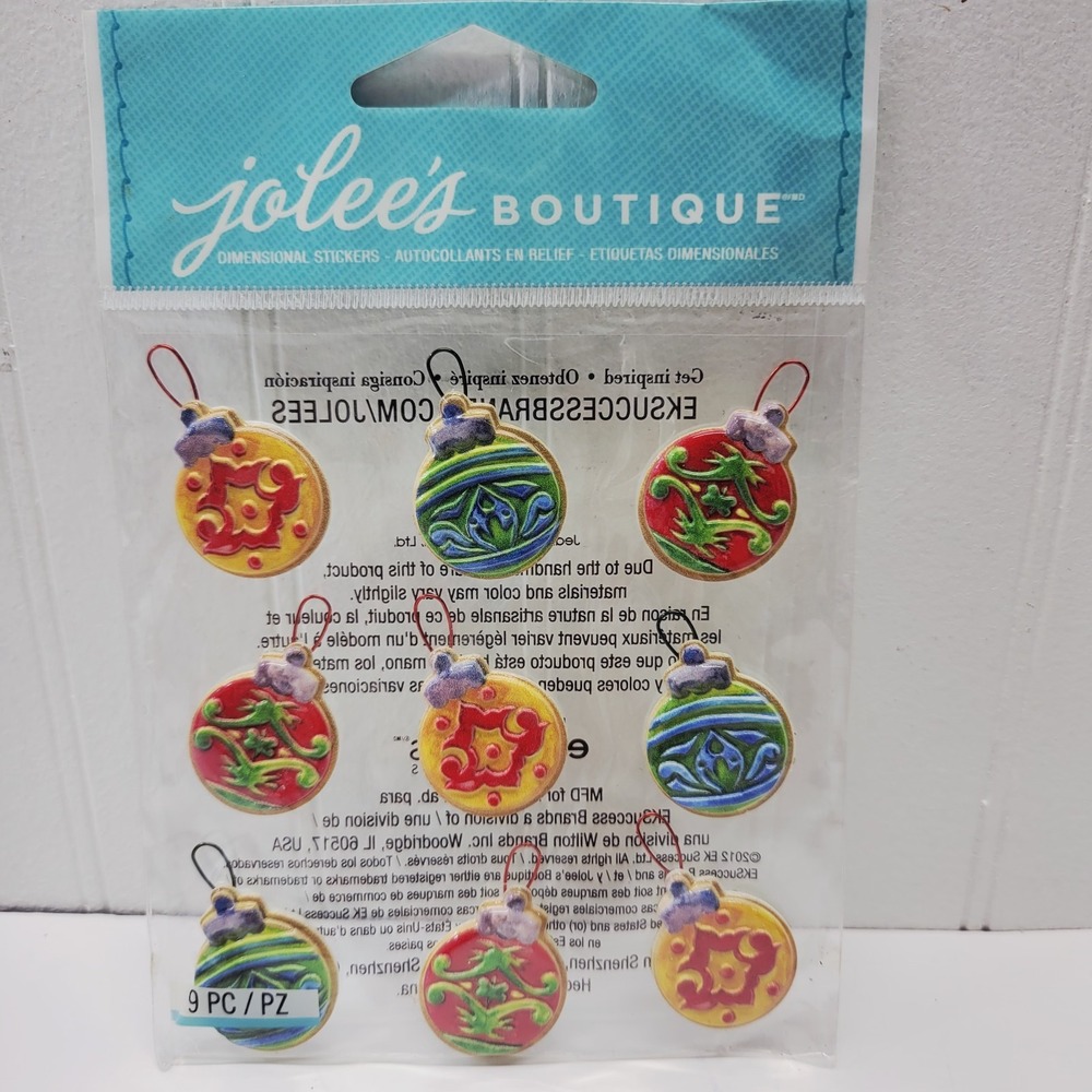Jolee's Boutique‎ Holiday Ornaments For Scrapbooking  Holiday Christmas